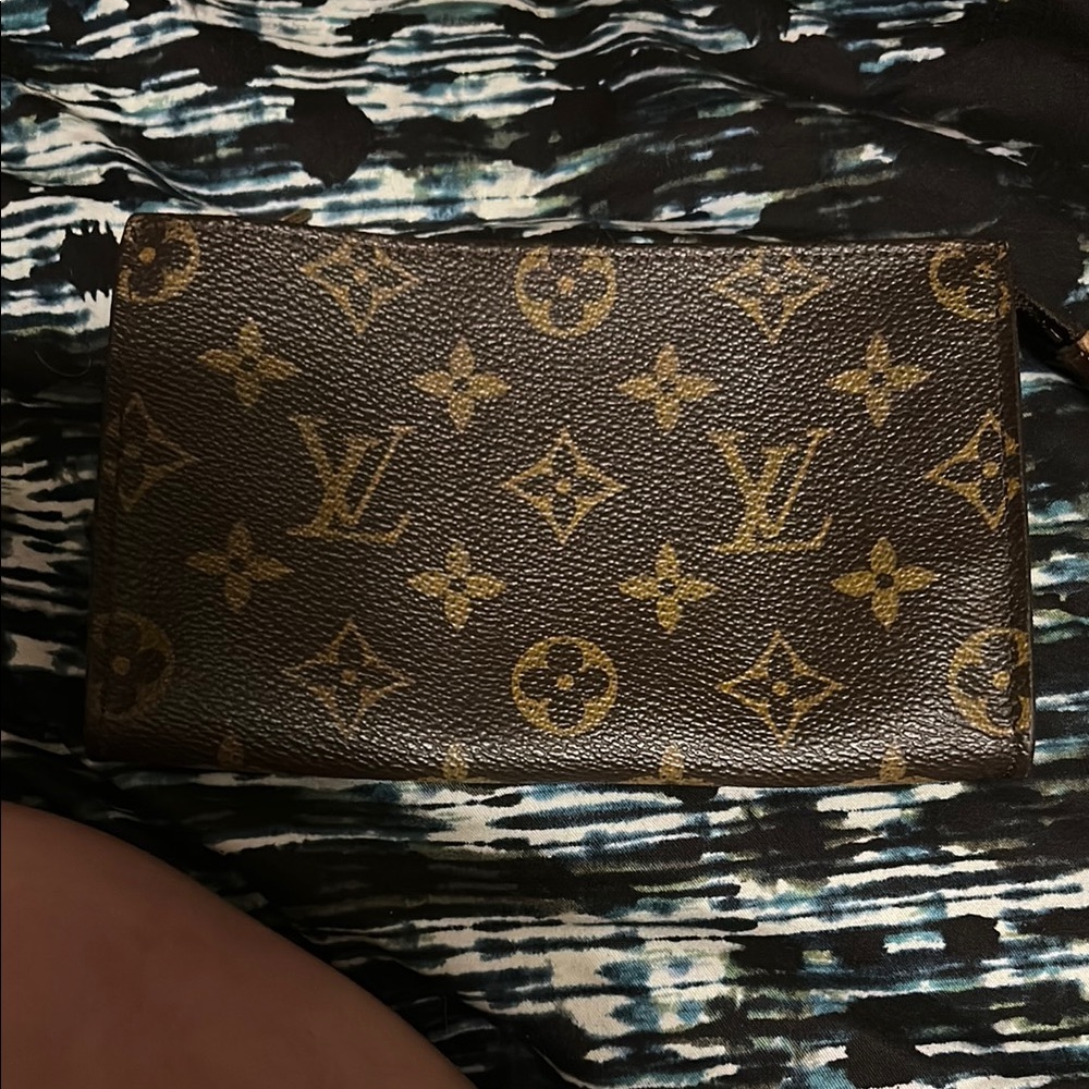 Louis Vuitton Brown and Gold Monogram Clutch